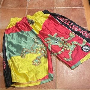 LaCrosse Multicolor Skeleton Graphic Athletic Shorts